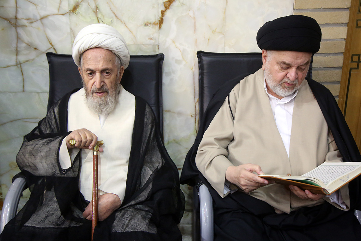 Qumda Ayətullah Xameneinin 40 mərasimi - FOTOLAR 