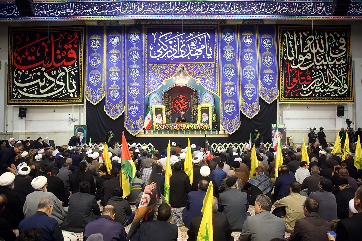 Qumda Ayətullah Xameneinin 40 mərasimi - FOTOLAR 