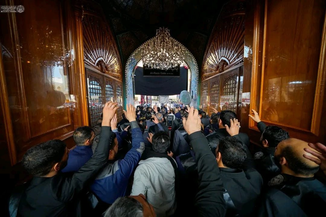 İmam Əli (ə) ziyarətgahında İmam Hadinin (ə) şəhadət məclisi keçirilib - FOTOLAR