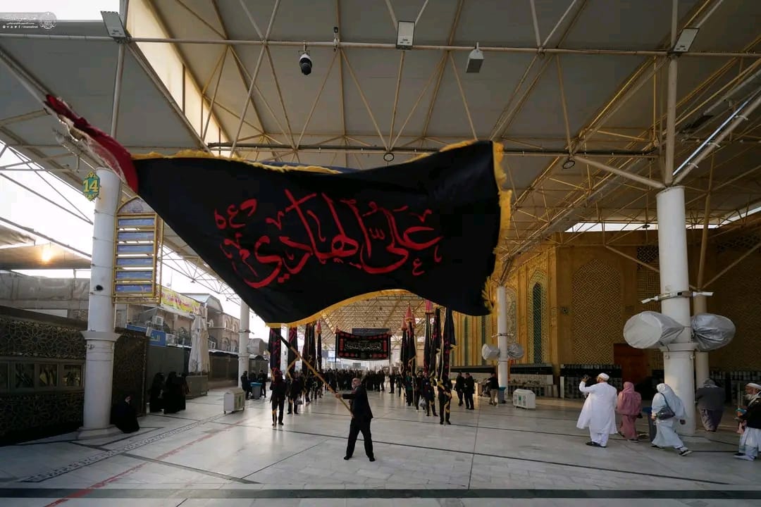 İmam Əli (ə) ziyarətgahında İmam Hadinin (ə) şəhadət məclisi keçirilib - FOTOLAR