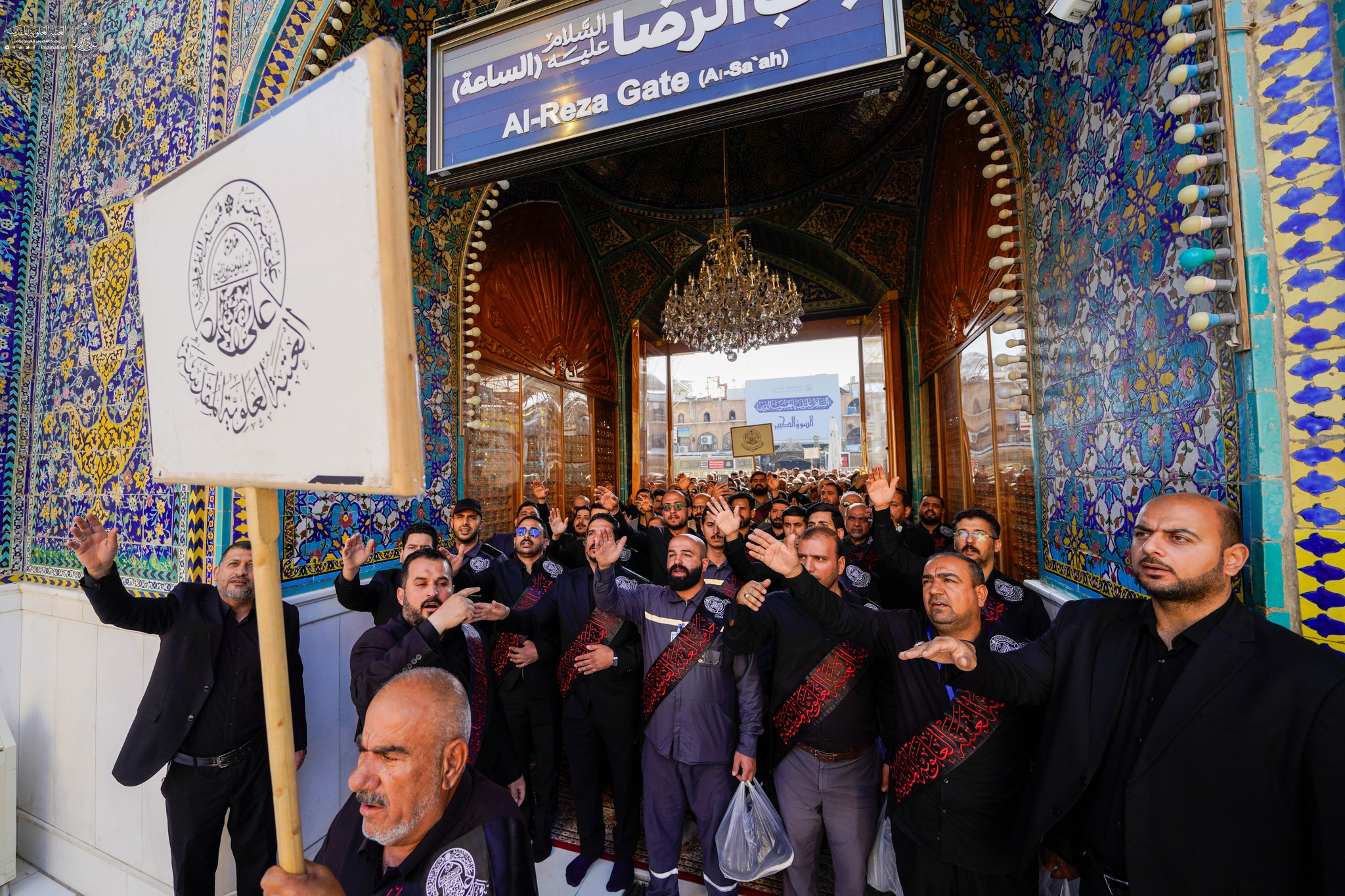 İmam Əli (ə) ziyarətgahında İmam Sadiqin (ə) şəhadət məclisi keçirilib - FOTOLAR