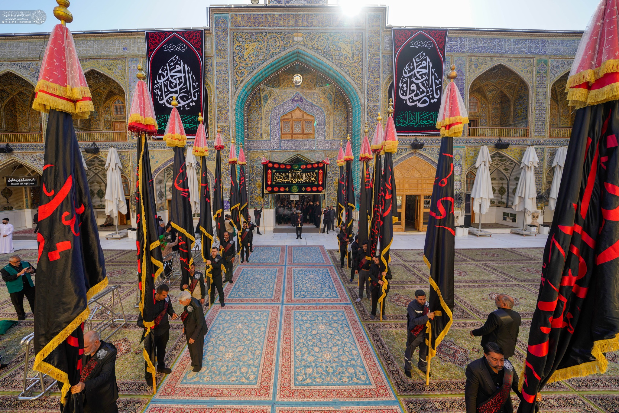 İmam Əli (ə) ziyarətgahında İmam Sadiqin (ə) şəhadət məclisi keçirilib - FOTOLAR