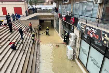 FHN: Yasamalda təxminən 1500 kvadratmetr ərazini su basıb