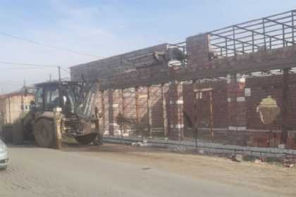 Füzulidə qanunsuz tikili sökülüb