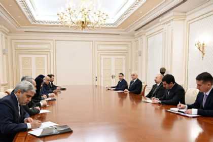 İlham Əliyev İranın yol və şəhərsalma nazirini qəbul edib