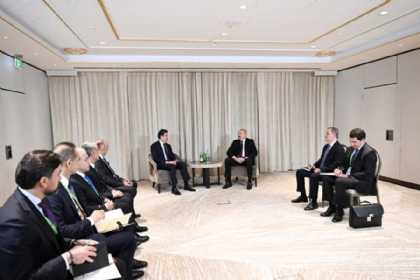 İlham Əliyev Münxendə İraq Kürdüstan Regionunun başçısı ilə görüşüb