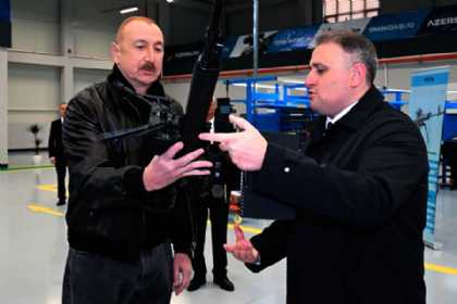 İlham Əliyev silah zavodunun açılışında - FOTO