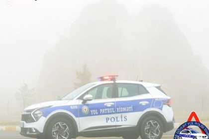 Yol polisi dumanlı hava ilə əlaqədar xəbərdarlıq edib