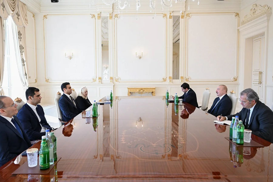 İlham Əliyev ABŞ Konqresinin Nümayəndələr Palatasının üzvünü qəbul edib