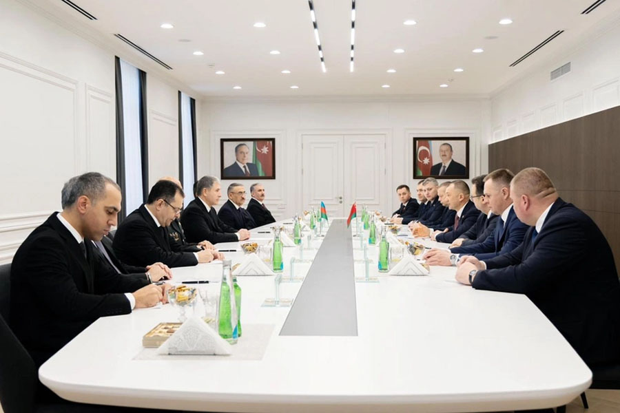 Vilayət Eyvazov Belarusun daxili işlər naziri ilə görüşüb