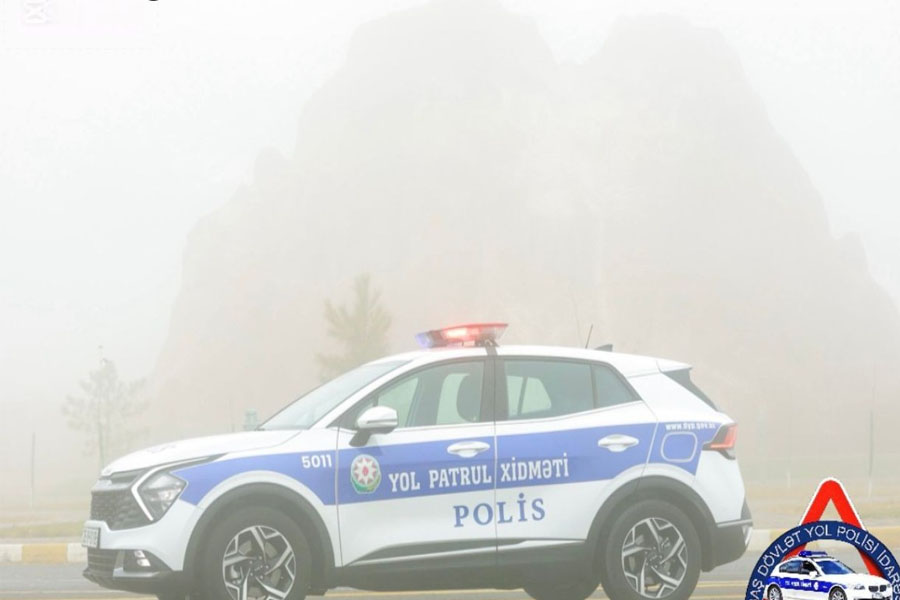 Yol polisi dumanlı hava ilə əlaqədar xəbərdarlıq edib